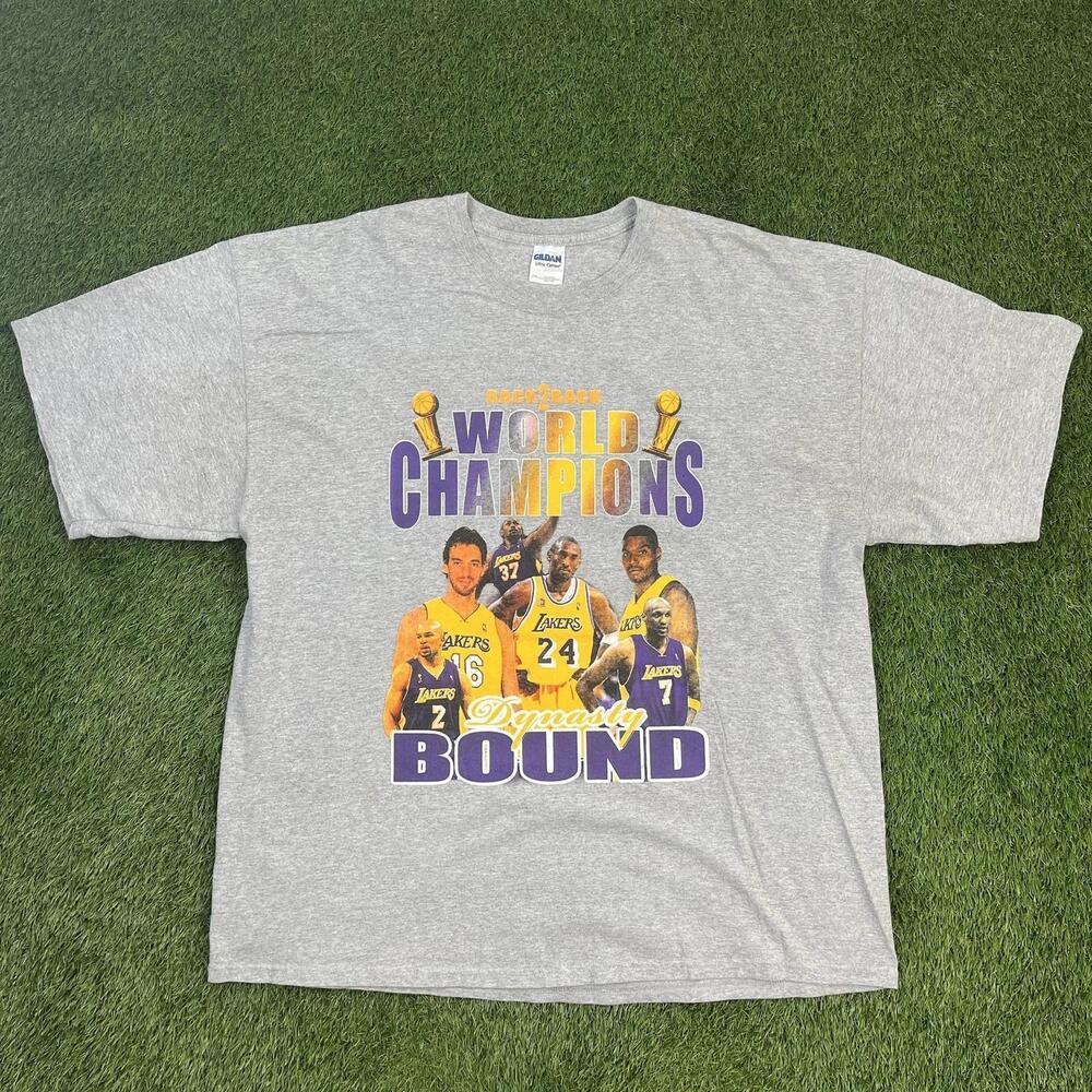 Los Angeles Lakers Shirt Mens 2Xl Back 2 Back World Champions 2009 2010 Nba Tee